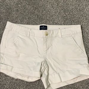 white jean shorts